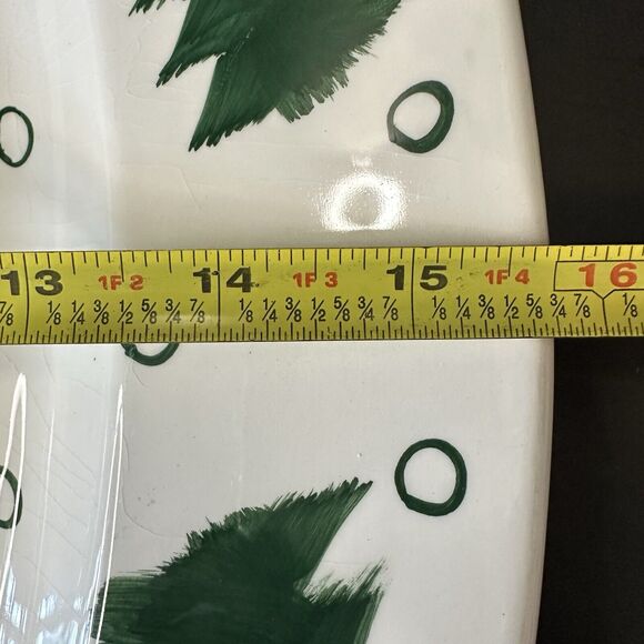 Studio Nova Holiday Cardinal Christmas 20" Oval Serving Platter KT547 Vintage - Picture 11 of 15